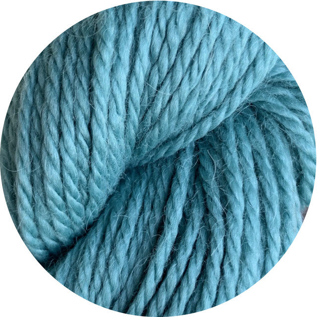 faded teal weepaca / worsted