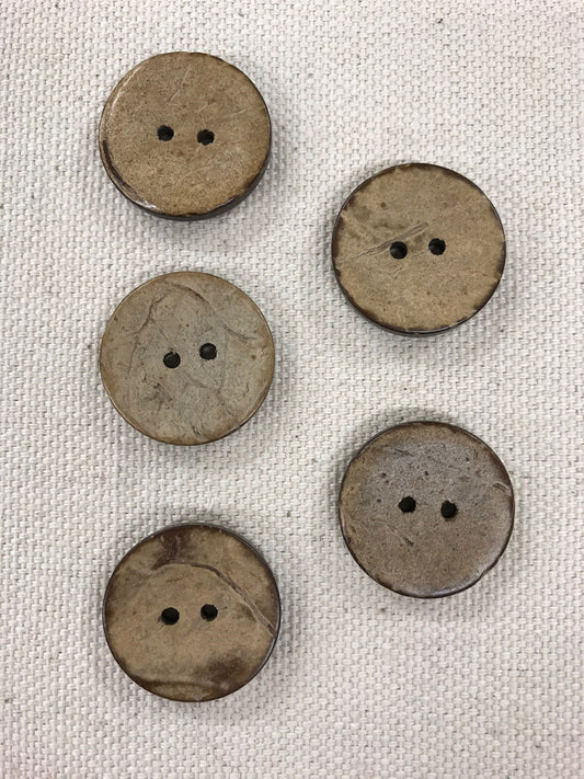 coconut shell buttons - 3/4" (20mm)