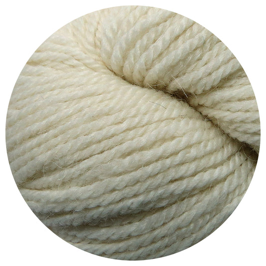 raw white weepaca / worsted